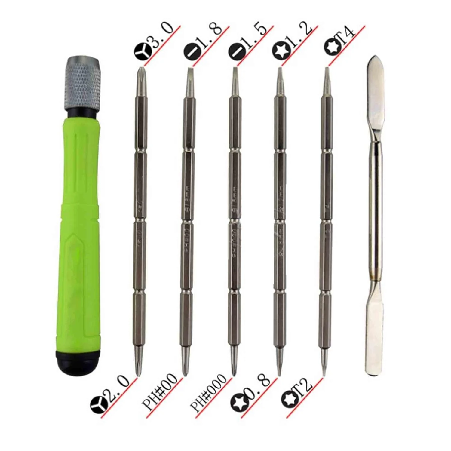 12 in 1 Multi-bits and Crowbar Interchangeable Screwdriver Repair Tool Set for Macbook Repairing - Image 2