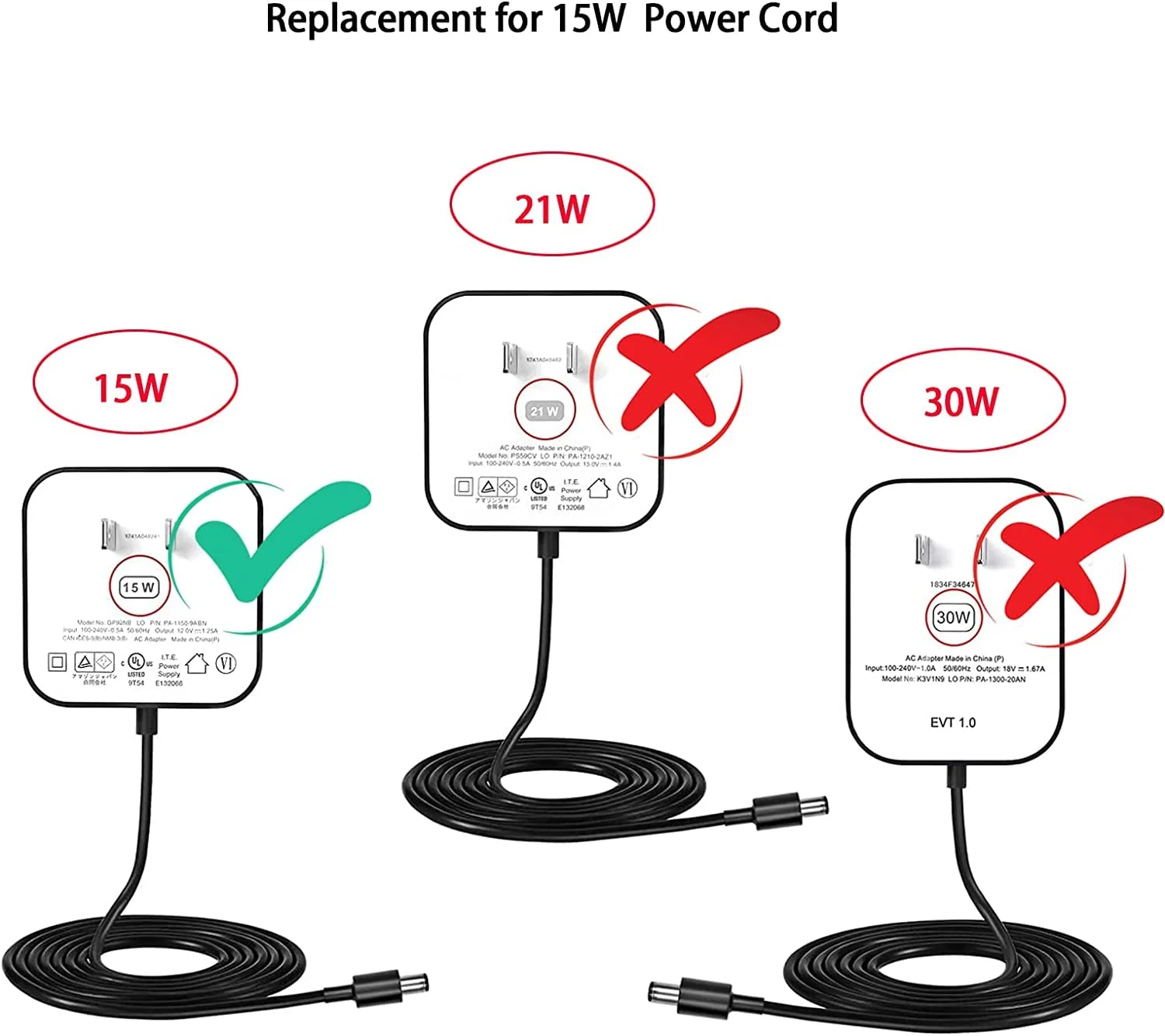 Hi-lite Essentials 15W 12V Power Adapter Charger for Amazon Alexa Echo Dot (3rd gen and 4th gen) - Image 3