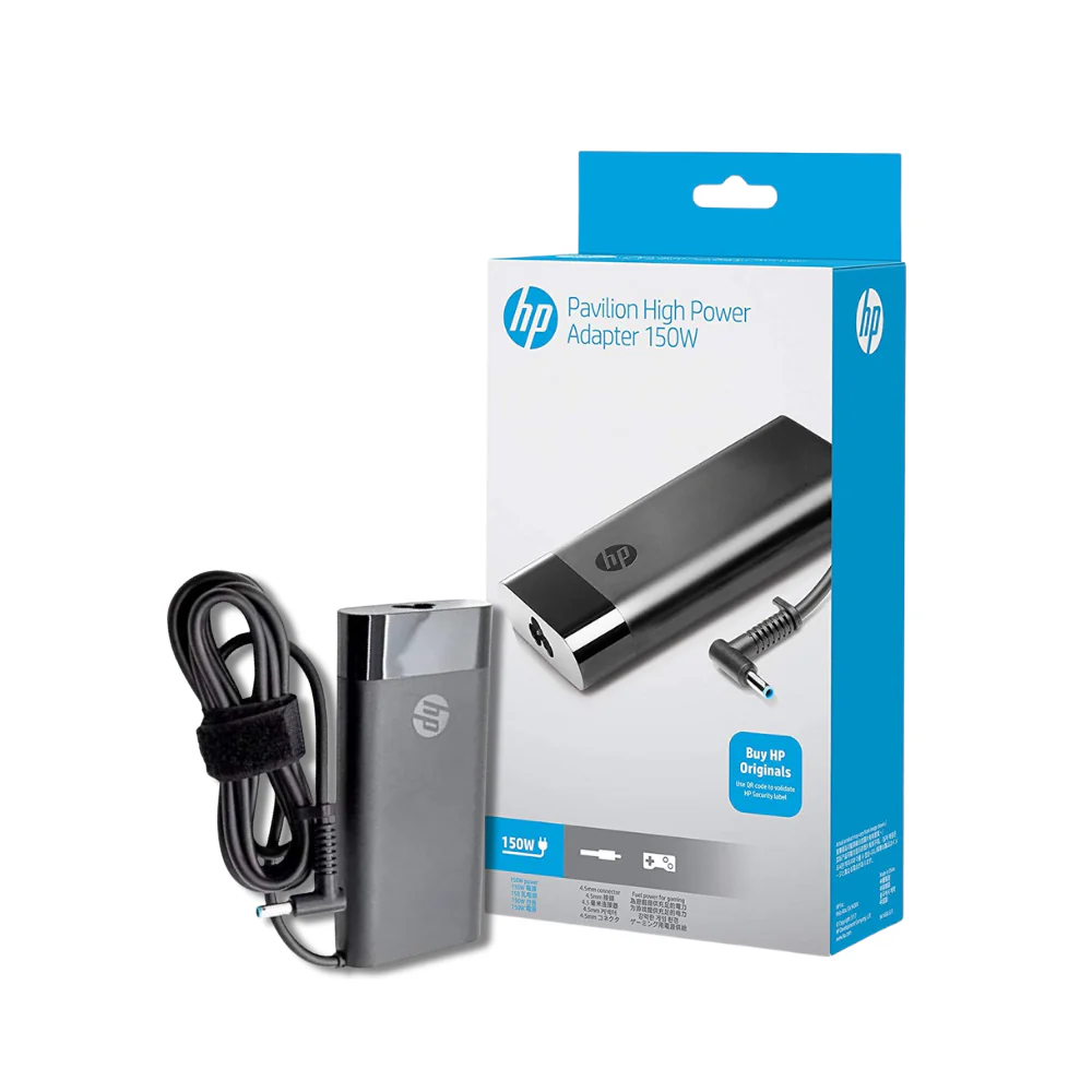 HP 150W Slim Blue Pin Smart 4.5mm AC Adapter With Power Cord- Pin Size: 4.5mm * 3.0 mm - Image 5
