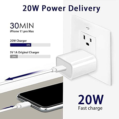 20W USB-C Power Adapter only Compatible iPhone13/13 Mini Pro Max/12 Pro Max/12 Mini/11 Pro Max/Xs Max/XR/X/8Plus,iPad - Image 2