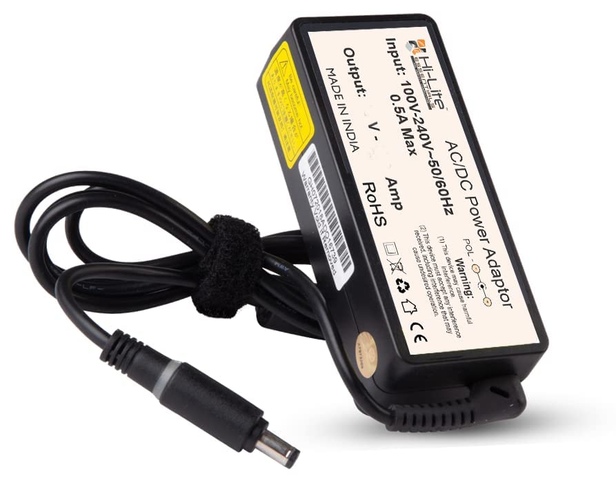 Hi-Lite Essentials 24V 1500Ma HP Scanner Power Adapter for HP ScanJet Pro 2000 s1 / 2500 f1 / 3000 s2 Sheet-feed Scanner (Check models in description) - Power Cable Included