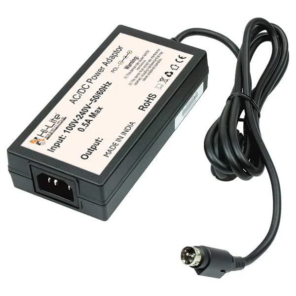 Hi-Lite Essentials 24V - 2.1Amp Power Adapter for TVS LP 46 Neo Barcode Printer 3 Pin