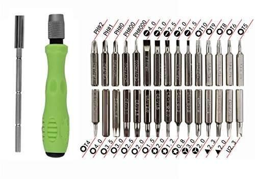 32 in 1 Screwdriver Toolkit  Set - Phillips, Flat, Other Bit Types - 32 Pcs - Chrome Vanadium Steel - Electronic, Home Appliance & Precision Device Repair - Image 3