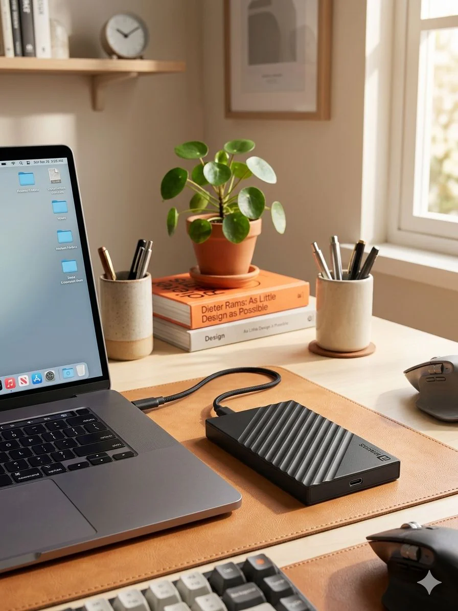 Bungees 1 TB External Hard Disk | Transfer Speed Upto 6 GBPS | Dual connectivity (USB Type-C + USB 3.0) - Image 3
