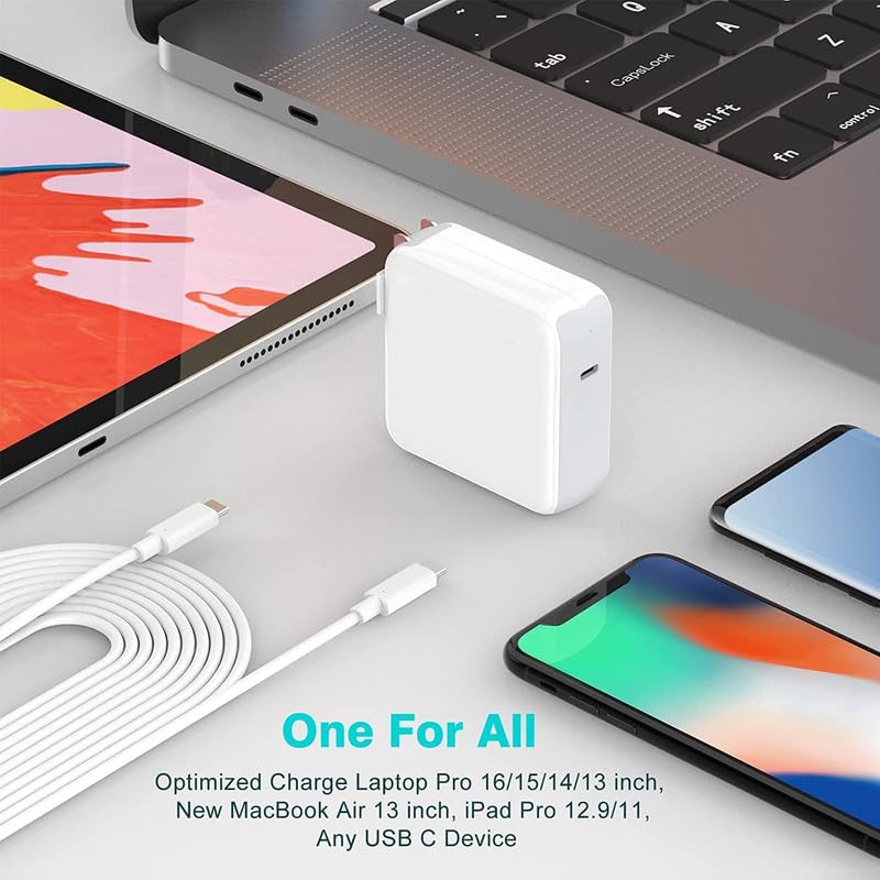 Compatible Apple 61W USB-C Macbook Adapter Charger for MacBook Pro 13 Inch/12 Inch/14 Inch MacBook Air/iPad Pro/Type C Laptop - Image 4