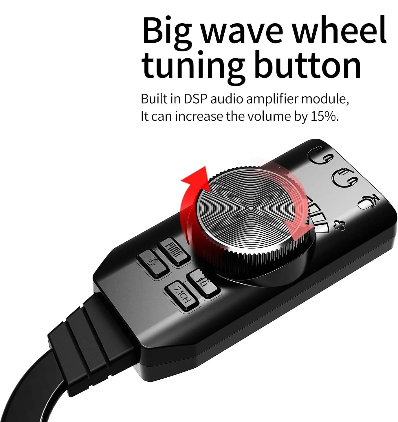 GS3 Mark II Virtual 7.1 Channel USB Sound Card Adapter, Microphone and 3.5mm Dual Headphone Audio Jack Stereo Sound Card Converter, Including PUBG and League of Legends Sound Effects - Image 6