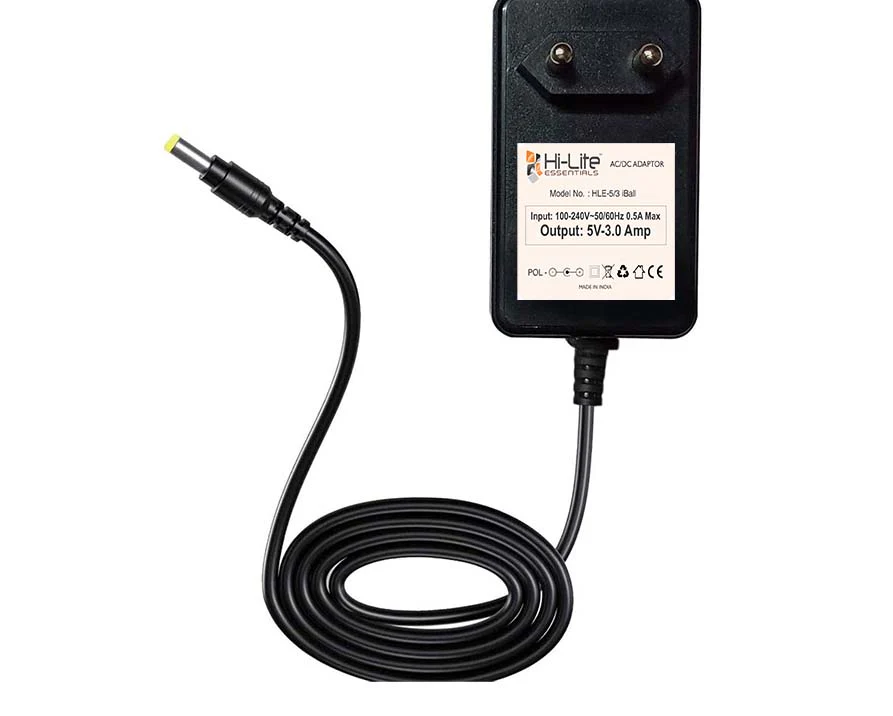 Hi-Lite Essentials 5V 3Amp Power Adapter Laptop Charger for Zed Air iLife Laptop - Thin pin (check Laptop Back)