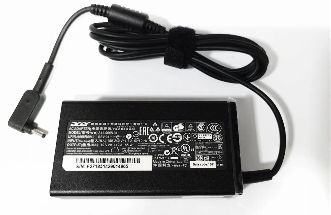 OEM 65W Acer 19V 3.42A Power Adapter for Acer Chromebook 11, Acer Aspire 3, Acer Aspire 5 - Power Cable included