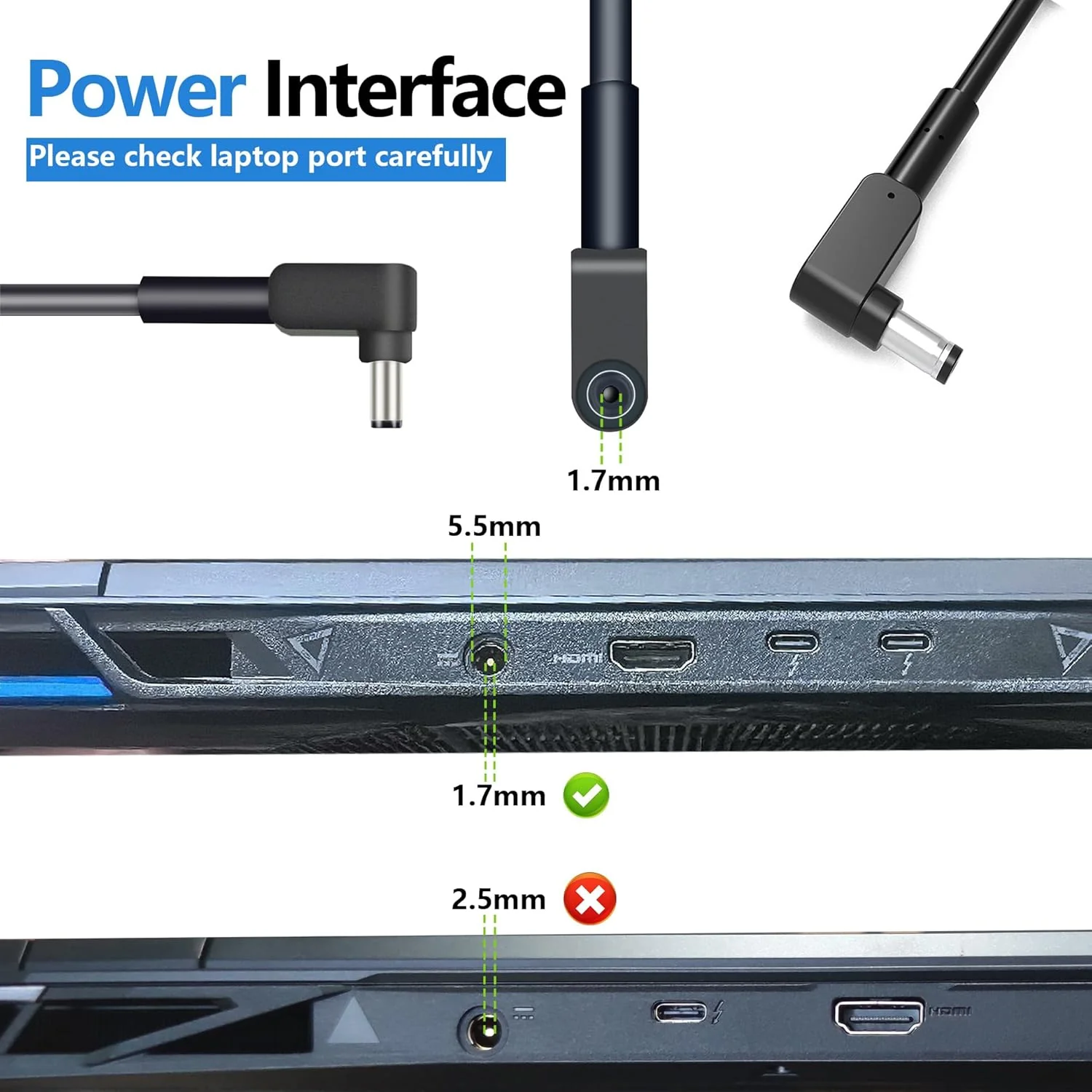OEM Acer 280W 19.5V 14.36A AC Laptop charger for Acer Concept D, Predator Helios, Presator Triton - Image 3