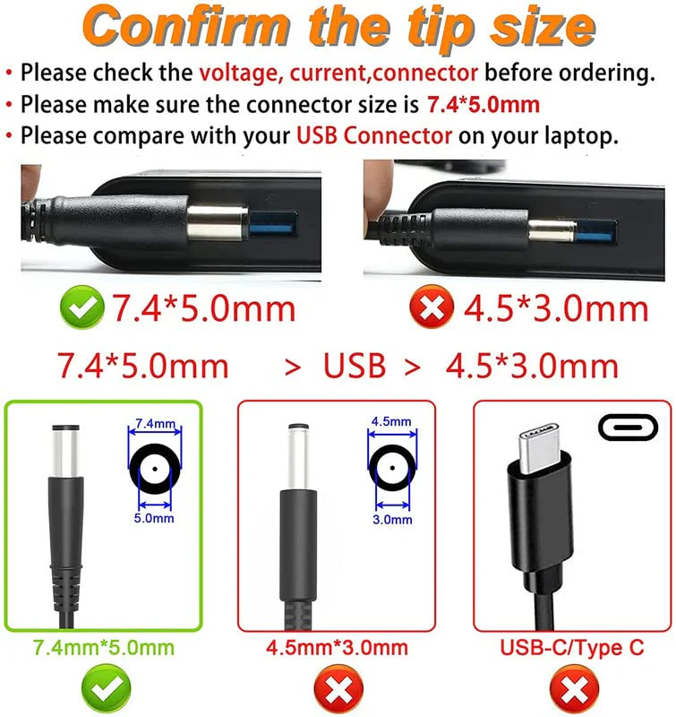 OEM Dell 19.5V 9.23A 180W Charger for Dell G15, Precision series, G3, G5, G7, Alienware models as in description - Image 3
