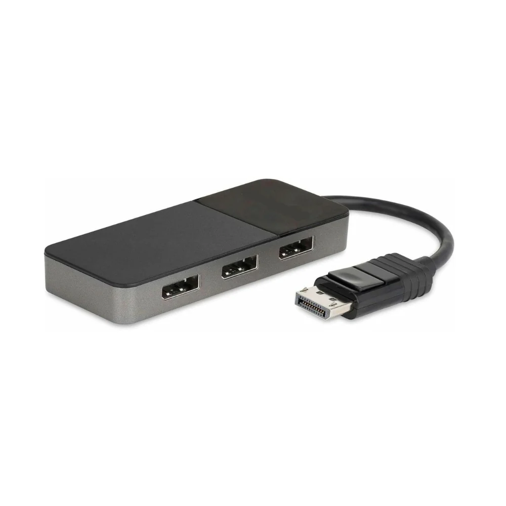 Original 3-Port DisplayPort 1.4 Splitter, DisplayPort to 3x DP Multi-Monitor Adapter, Triple 4K Computer MST Hub, USB Bus-Powered, Windows Only