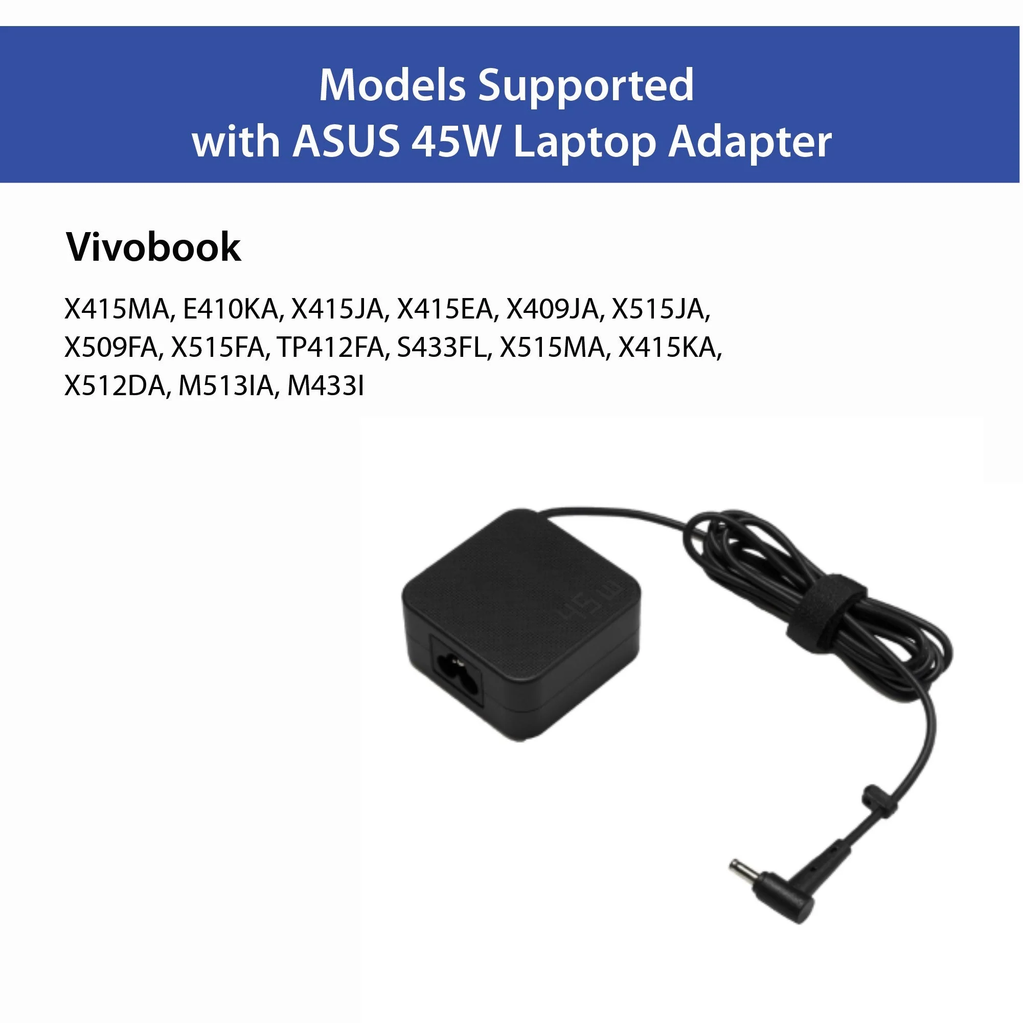 (Open Box) Original Asus 45W 19V 2.37A Adapter Laptop Charger (Pin Size: 4.0 mm X 1.35 mm)- Power Cable Included (For correct pin size, confirm on whatsapp) - Image 4