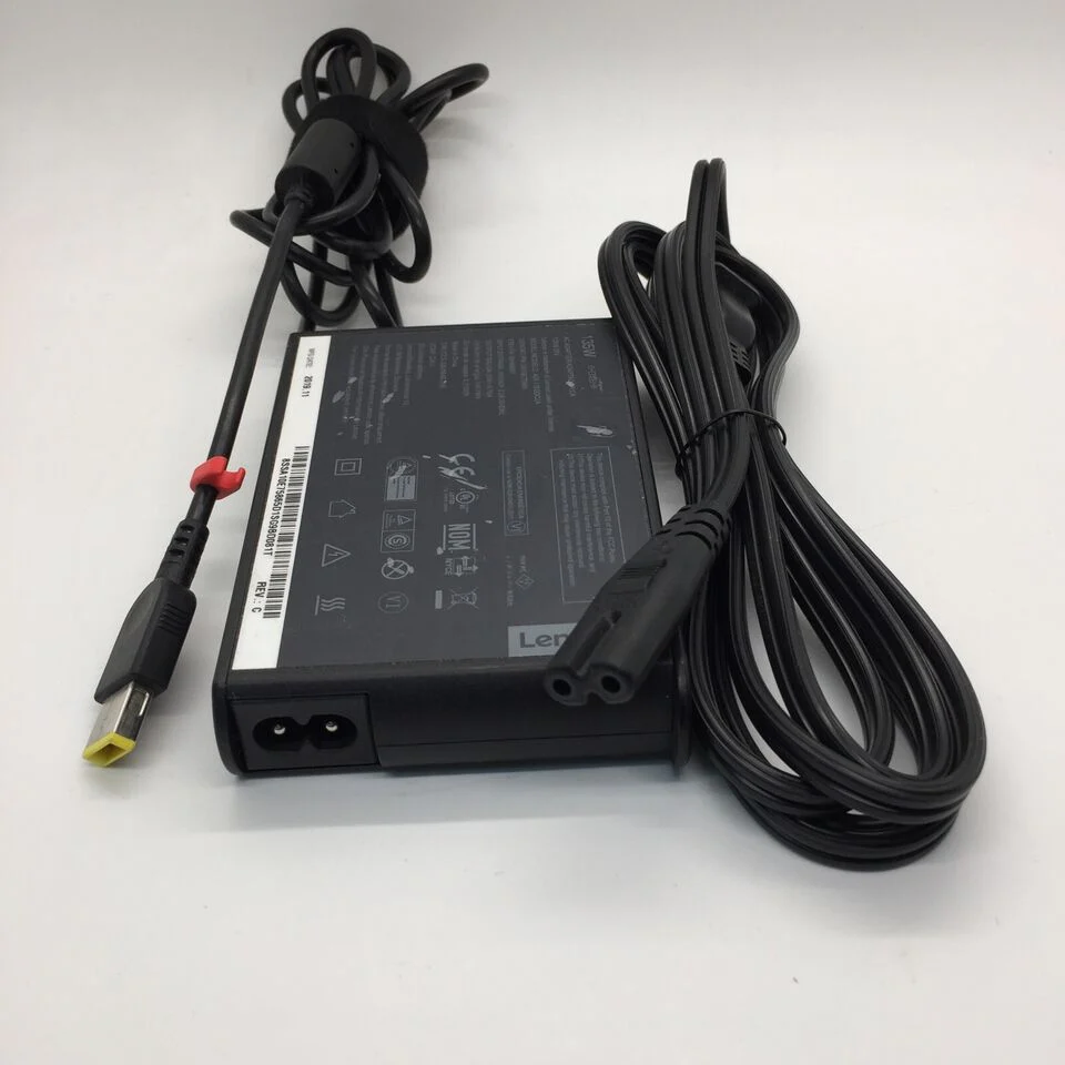 OEM Lenovo 20V 6.7A 135W Slim Tip AC Adapter for Lenovo ThinkPad P1 20MD, Lenovo ThinkPad P1 20ME, Lenovo ThinkPad X1 Extreme 20MG -  With Power Cable - Image 3