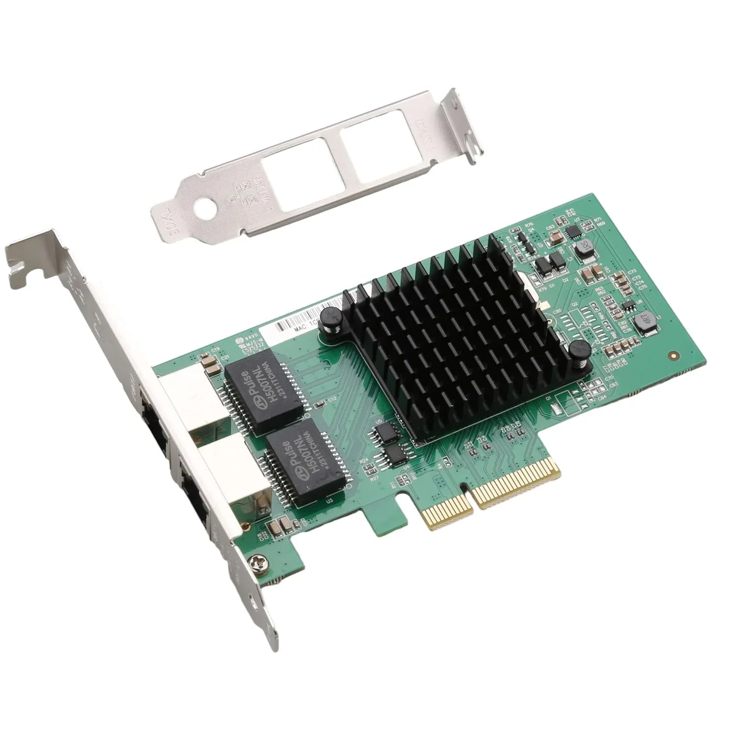 PCI-E Dual Port Gigabit LAN Card for Servers & Desktops | Intel 82575EB Chipset, 2 Port Giga PCIe x1 LAN Card