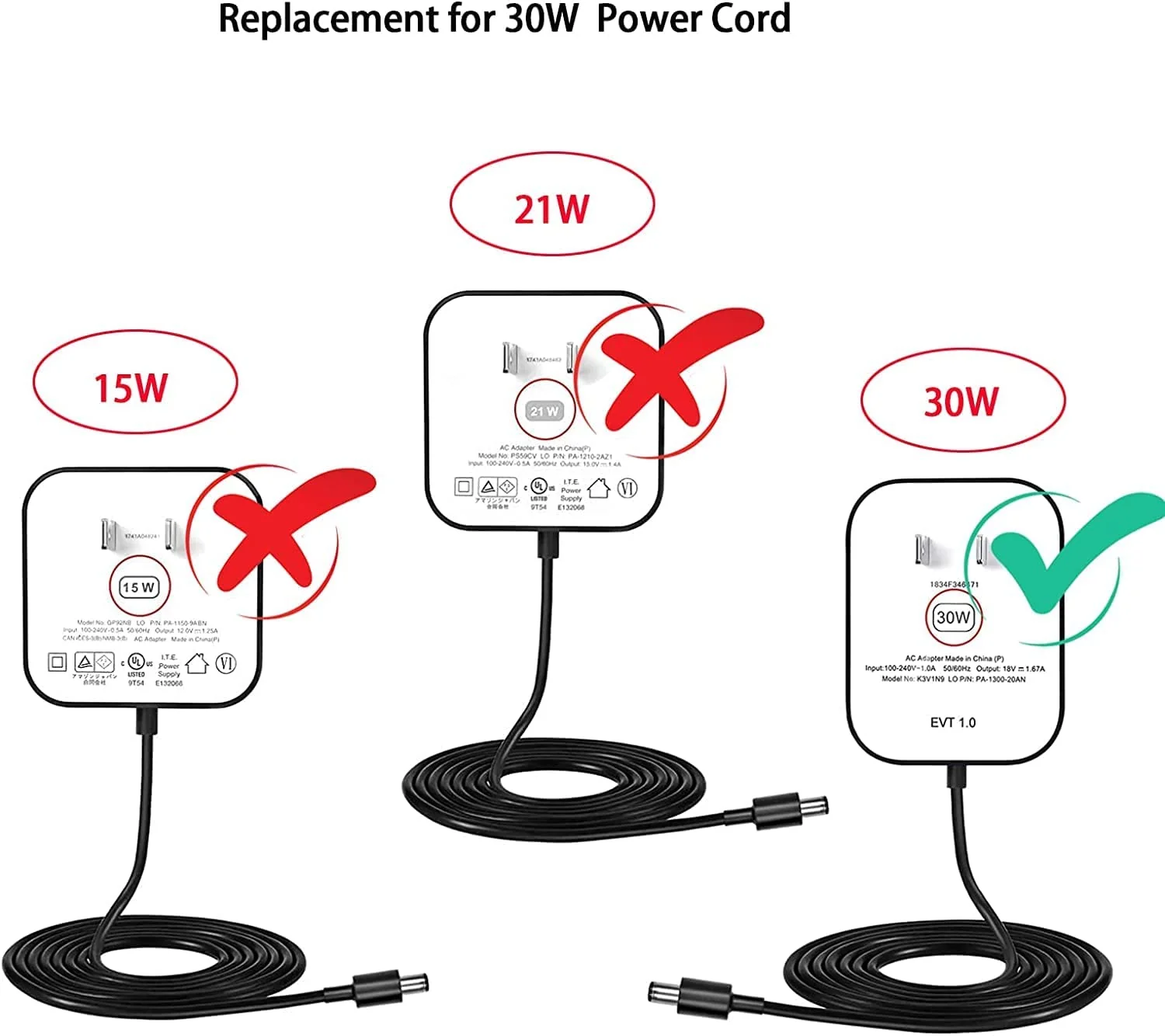 Original 30W 18V Power Adapter for Echo 4th Gen and Echo Show 8(1st, 2nd Gen) - Image 4