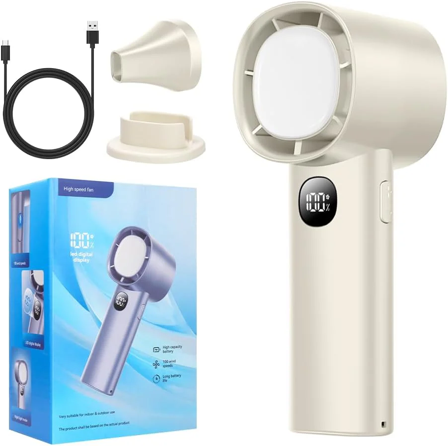 Summer Mini Ice Handy Mini Fan Cooling Portable Rechargeable Handy Small Fan Handheld Fan - Image 2