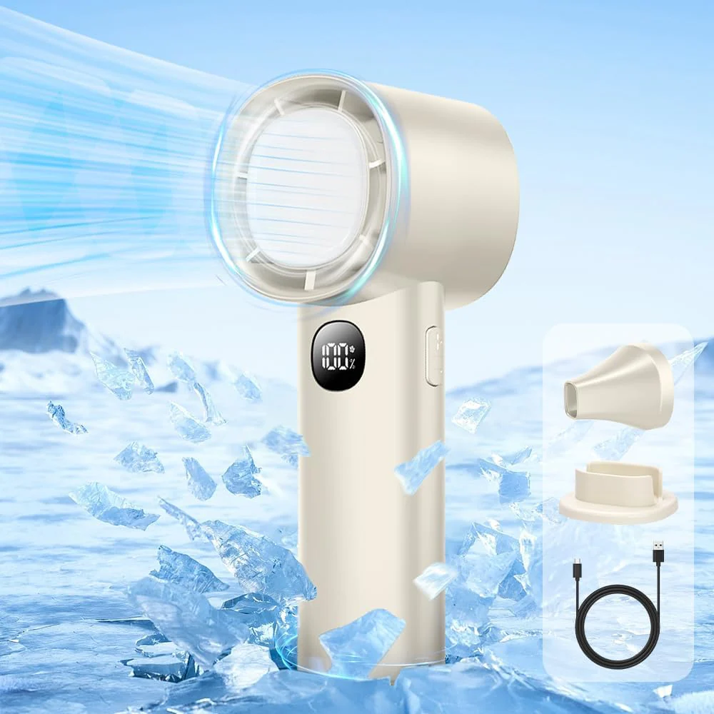 Summer Mini Ice Handy Mini Fan Cooling Portable Rechargeable Handy Small Fan Handheld Fan - Image 4