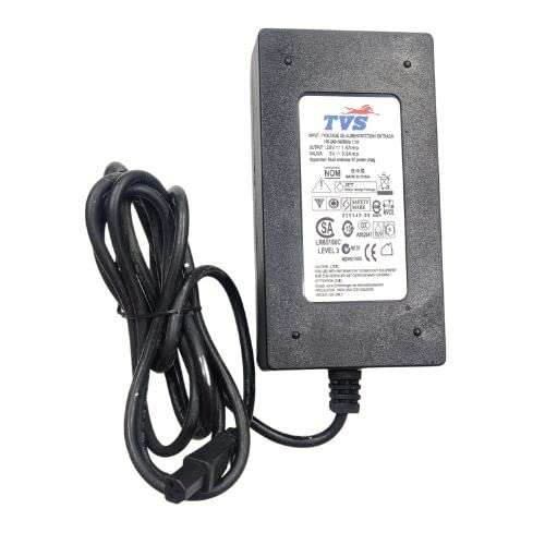 Hi-Lite Essentials 25V- 1.6A / 5V-0.6A TVS Power Supply Adapter Compatible for TVS RP 45 Shoppe Printers