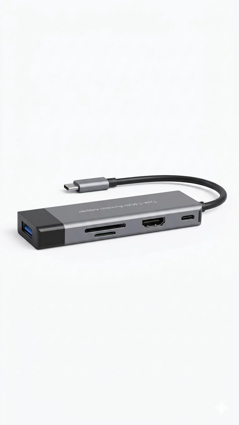 USB Type-C Hub 6-in-1 with HDMI, SD/TF Card Reader, USB 3.0, USB-C PD For Macbook, HP, Dell, Lenovo and other models - Image 8