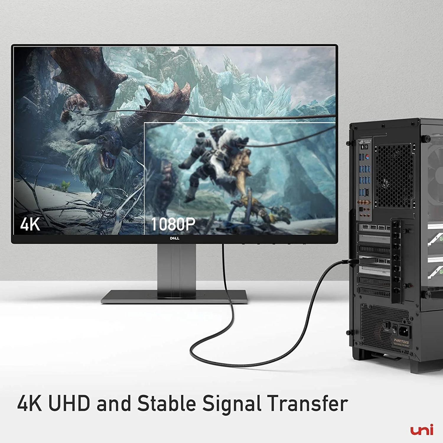 Uni DisplayPort to HDMI adapter, 4K UHD DP to HDMI converter - Image 8