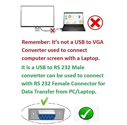 USB to RS232 Serial Cable Converter Adapter l Db9/9Pin Rs-232 Male Serial Extension Cable I Plug and Play, Supports Windows & Mac, Includes Driver CD (Black) - Image 5
